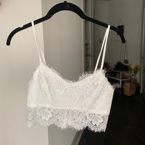 Tops - lace crop top